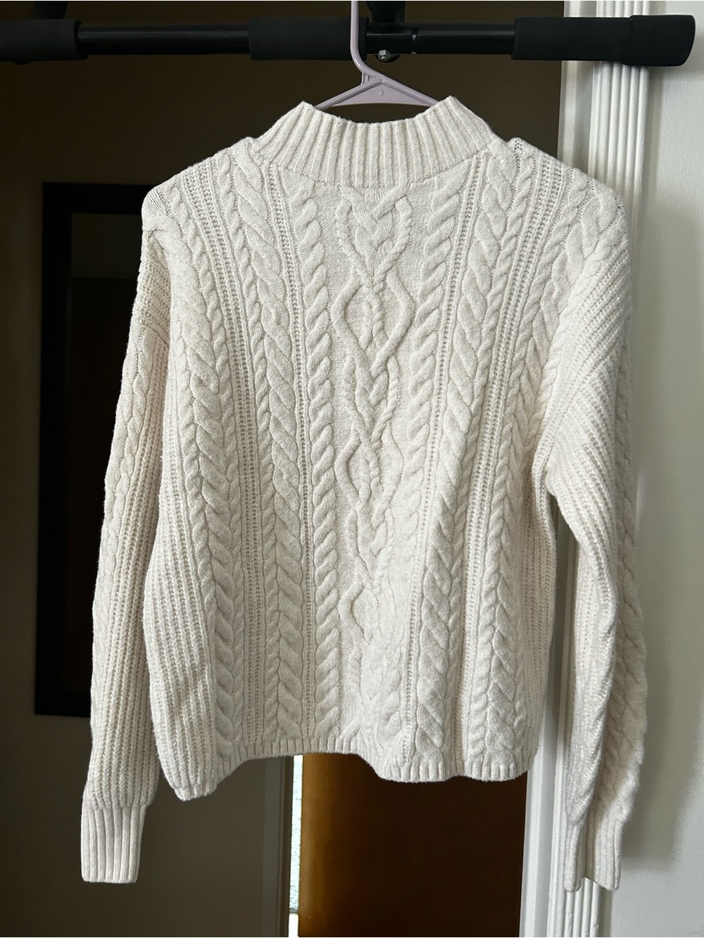 NWOT Old Navy Cream Cable-Knit Turtleneck Sweater